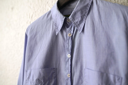 ダブルポケットシャツ ブルー / Paul Harnden(ポールハーデン)