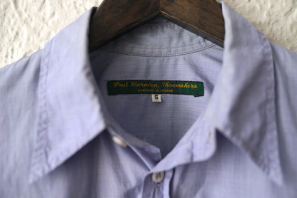 ダブルポケットシャツ ブルー / Paul Harnden(ポールハーデン)