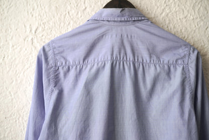 ダブルポケットシャツ ブルー / Paul Harnden(ポールハーデン)