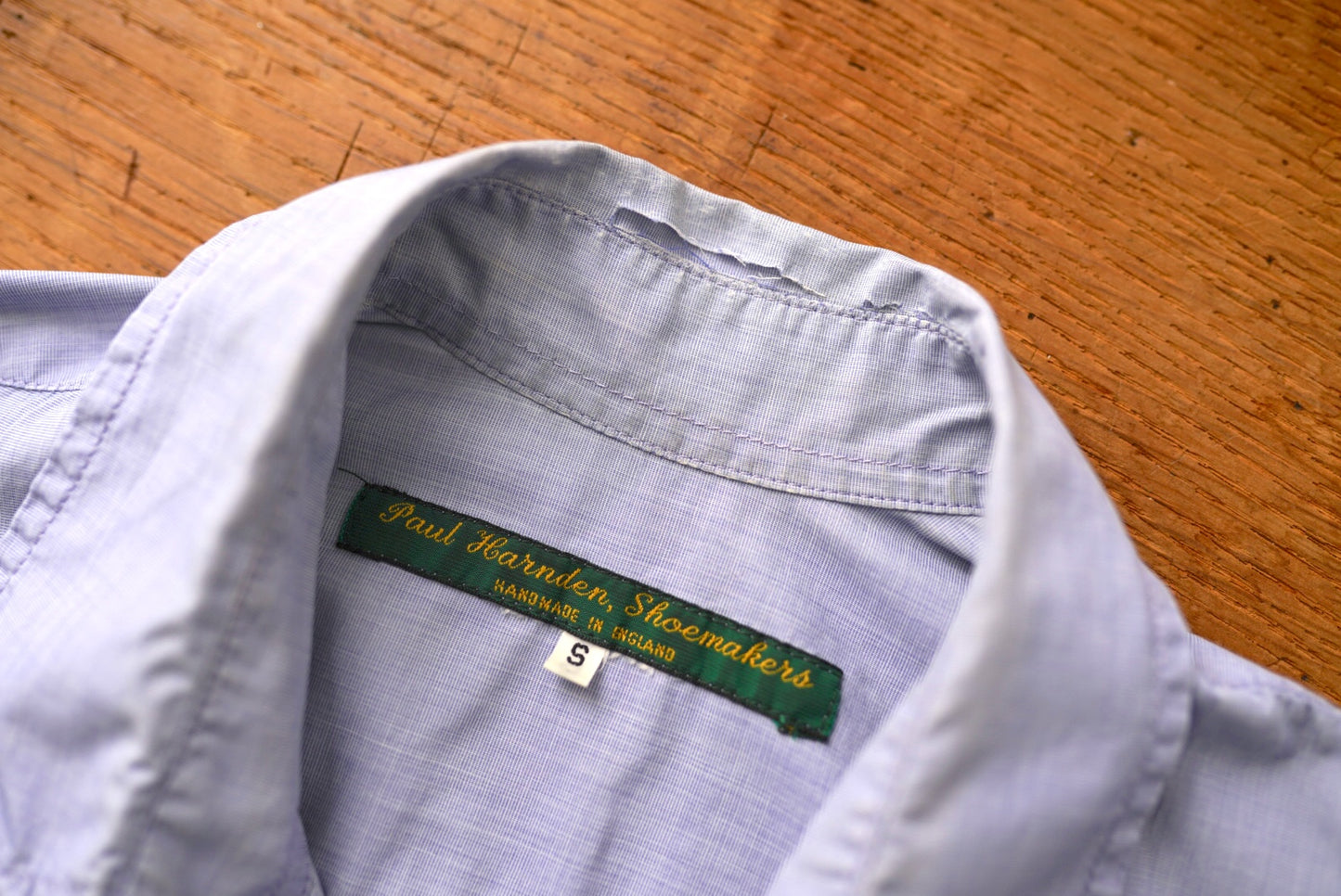 ダブルポケットシャツ ブルー / Paul Harnden(ポールハーデン)