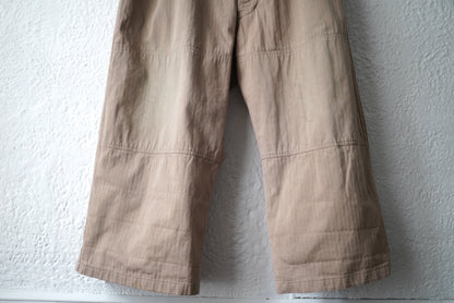 17SS Gardeners Pants コットンヘリンボーンガーデナーパンツ / Paul Harnden(ポールハーデン)