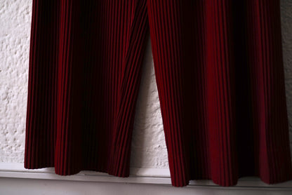 24AW プリーツイージーワイドパンツ ボルドー / ISSEY MIYAKE HOMME PLISSE(イッセイミヤケオムプリッセ)