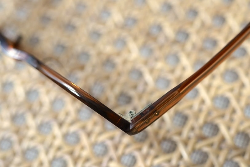 1950's FIDELA社 ウェリントンセルフレームアイウェア 眼鏡 ブラウン / frame france(フレームフランス)