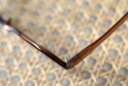 1950's FIDELA社 ウェリントンセルフレームアイウェア 眼鏡 ブラウン / frame france(フレームフランス)