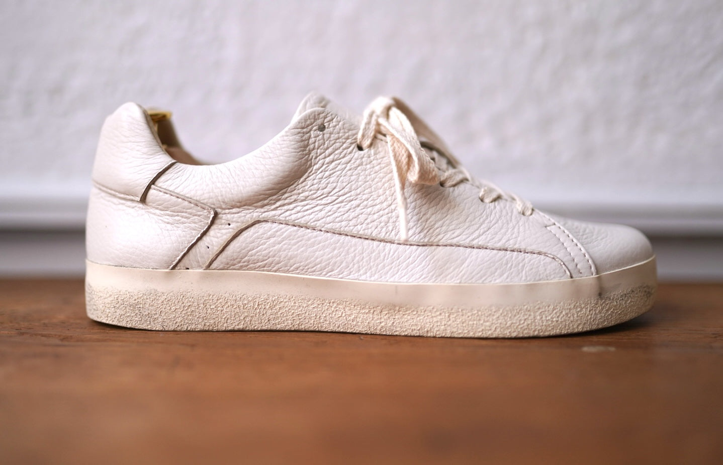 ORONGO DEERSKIN LATTE ディアスキンスニーカー ホワイト / AFOUR(エーフォー)