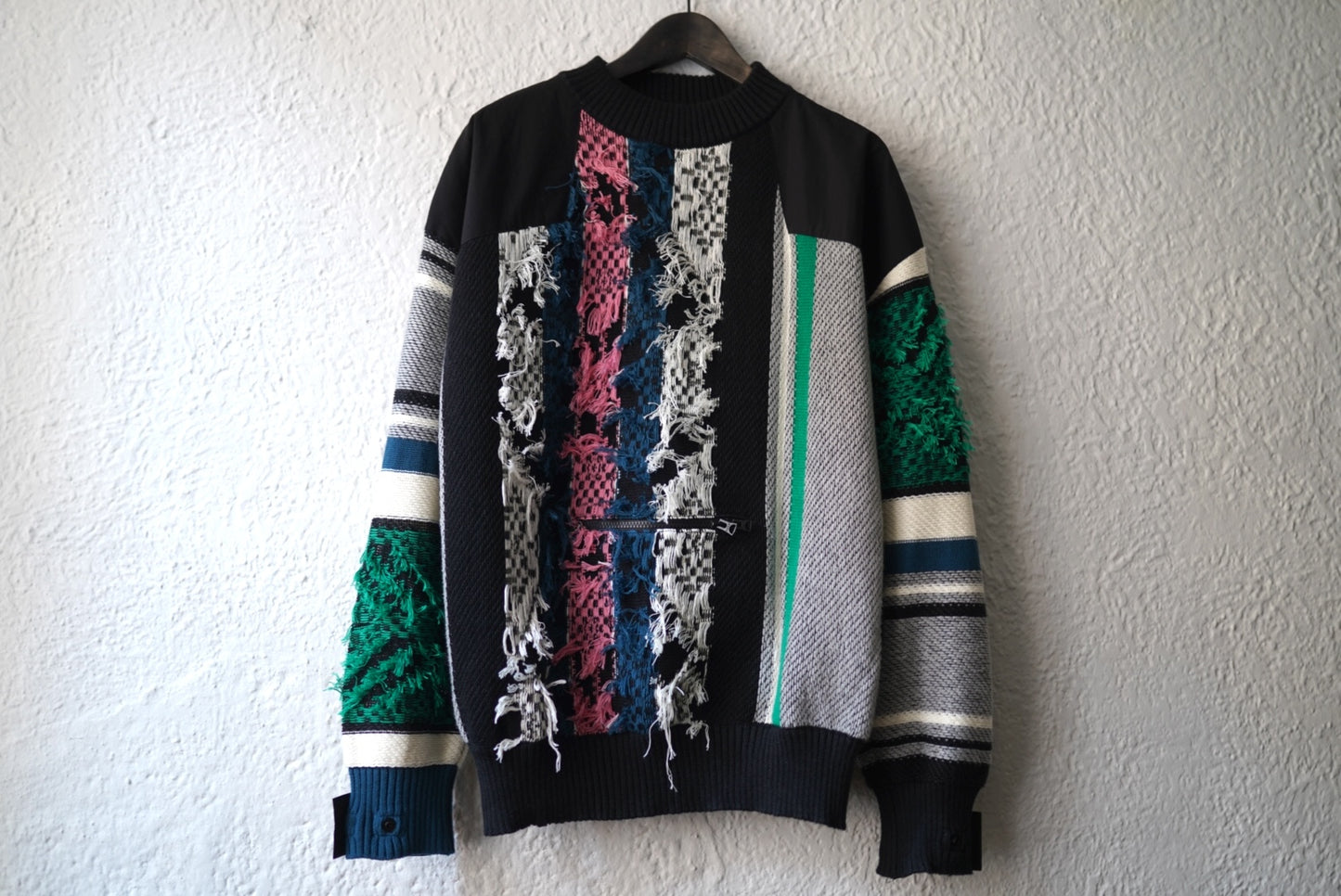 22SS Rug Jacquard Knit Pullover ラグジャガードニットプルオーバー セーター / sacai(サカイ)