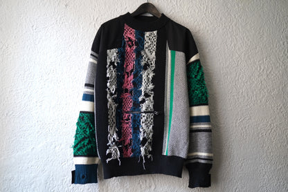22SS Rug Jacquard Knit Pullover ラグジャガードニットプルオーバー セーター / sacai(サカイ)