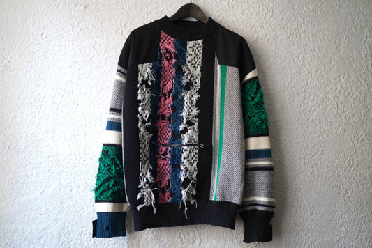 22SS Rug Jacquard Knit Pullover ラグジャガードニットプルオーバー セーター / sacai(サカイ)