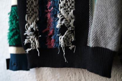 22SS Rug Jacquard Knit Pullover ラグジャガードニットプルオーバー セーター / sacai(サカイ)