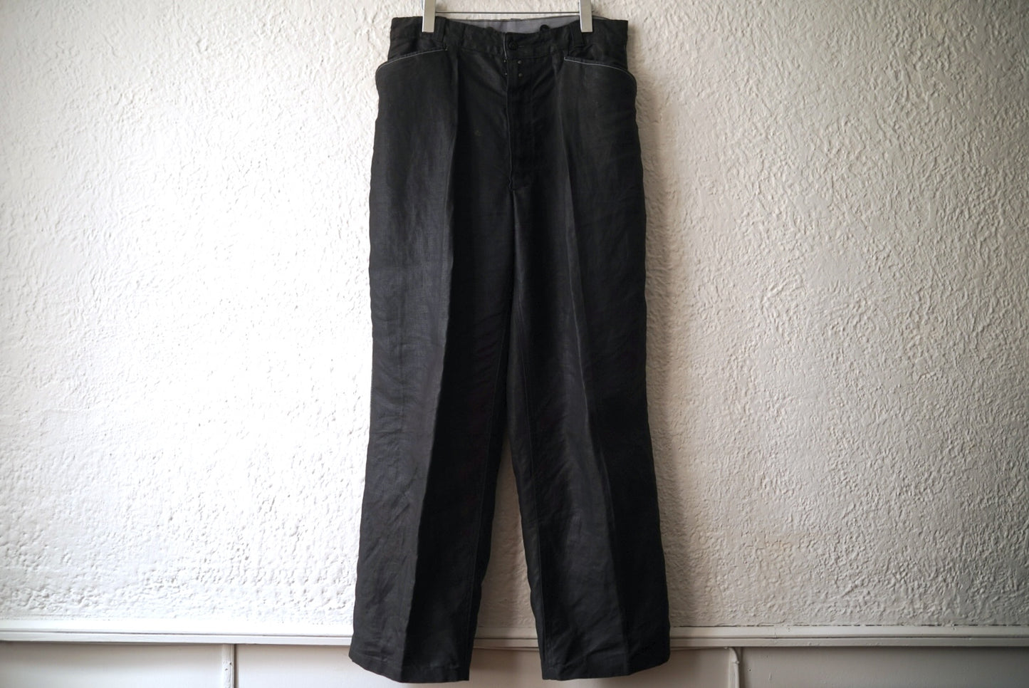 1940's フレンチリネンブラックマキニョンパンツ / Vintage(ヴィンテージ)