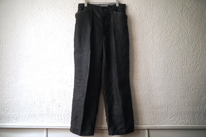 1940's フレンチリネンブラックマキニョンパンツ / Vintage(ヴィンテージ)