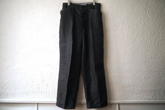 1940's フレンチリネンブラックマキニョンパンツ / Vintage(ヴィンテージ)