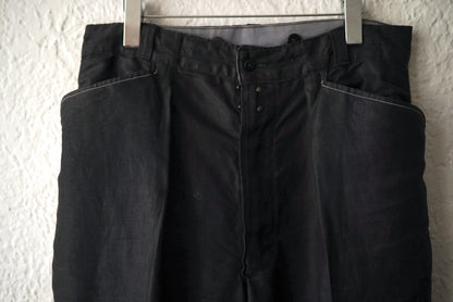 1940's フレンチリネンブラックマキニョンパンツ / Vintage(ヴィンテージ)