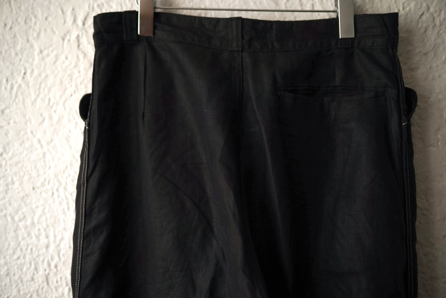1940's フレンチリネンブラックマキニョンパンツ / Vintage(ヴィンテージ)