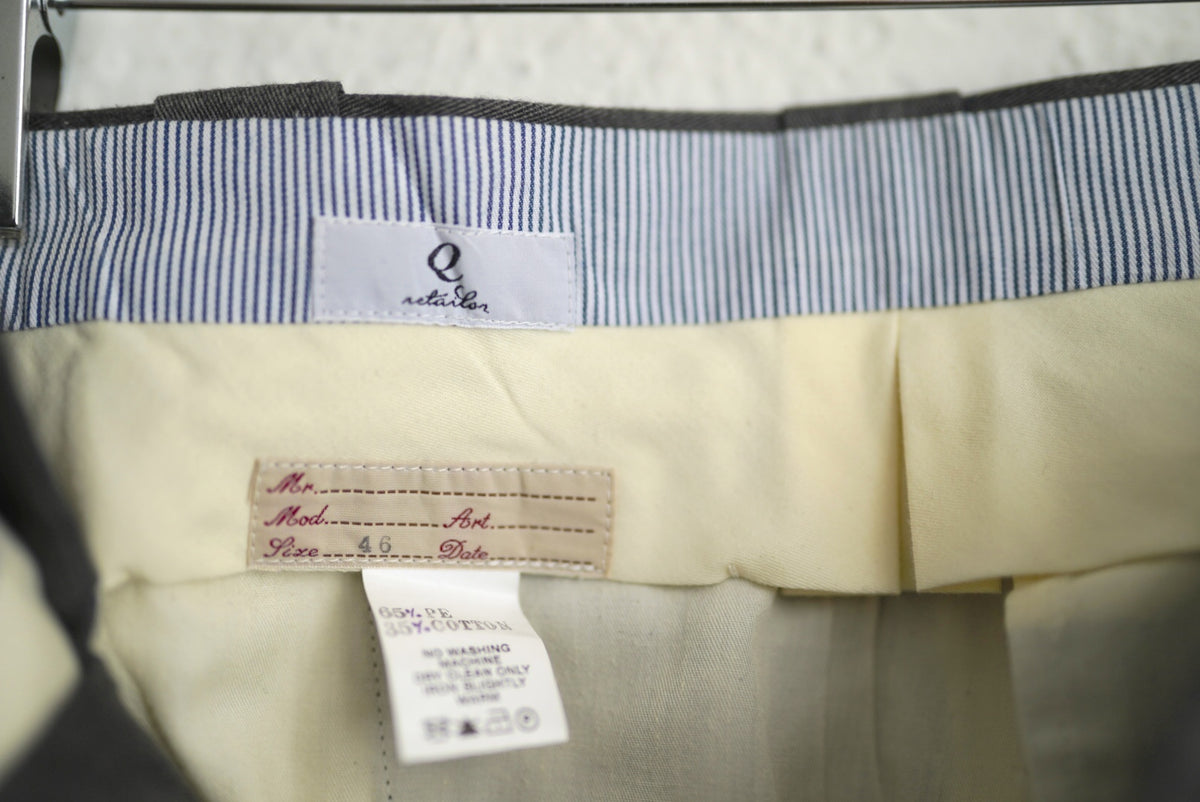 20AW Work Slacks ウールスラックスパンツ グレー / Q Retailor