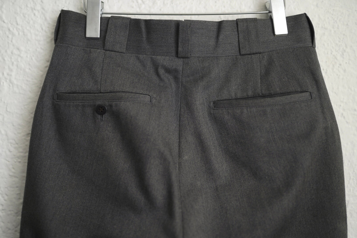 20AW Work Slacks ウールスラックスパンツ グレー / Q Retailor