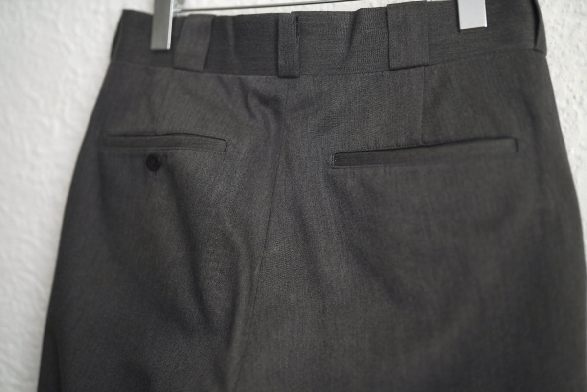 20AW Work Slacks ウールスラックスパンツ グレー / Q Retailor