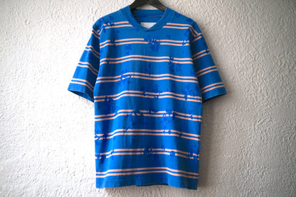 18SS ペンキ加工ボーダー長袖Tシャツ / sacai(サカイ)