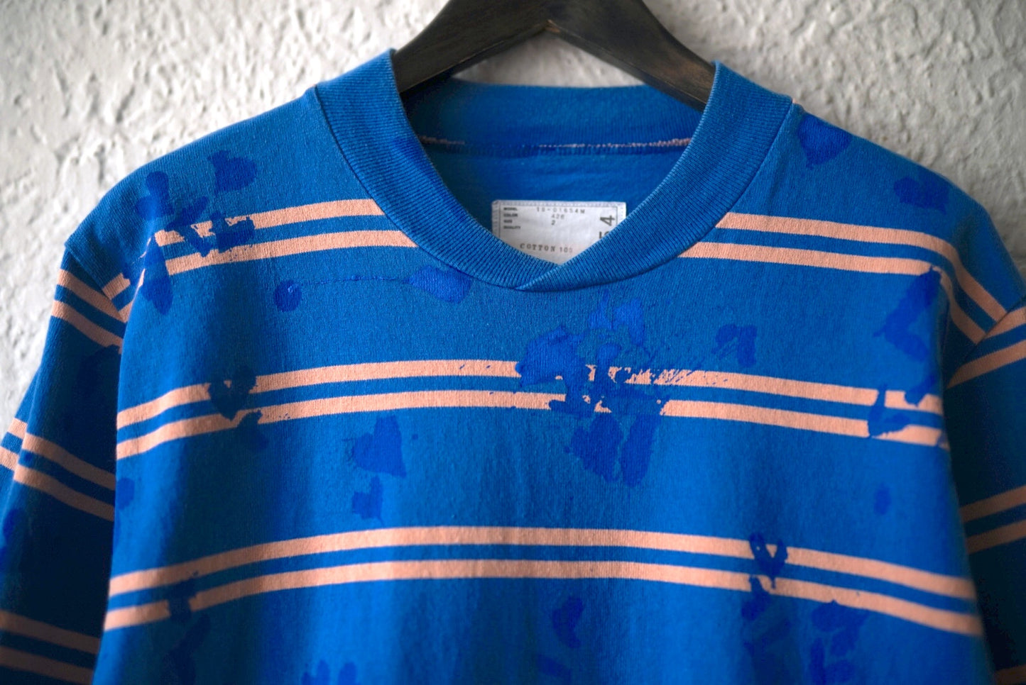 18SS ペンキ加工ボーダー長袖Tシャツ / sacai(サカイ)