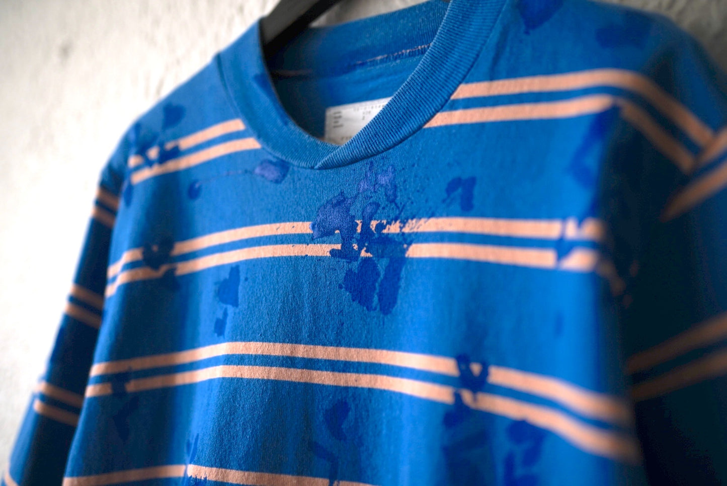 18SS ペンキ加工ボーダー長袖Tシャツ / sacai(サカイ)