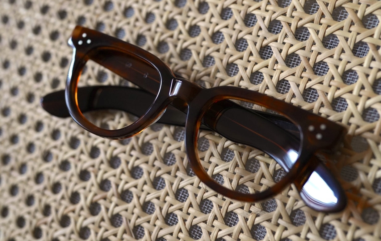 1950's-1960's FDR セルフレームアイウェア 眼鏡 アンバー 46/22 / TART OPTICAL(タートオプティカル)