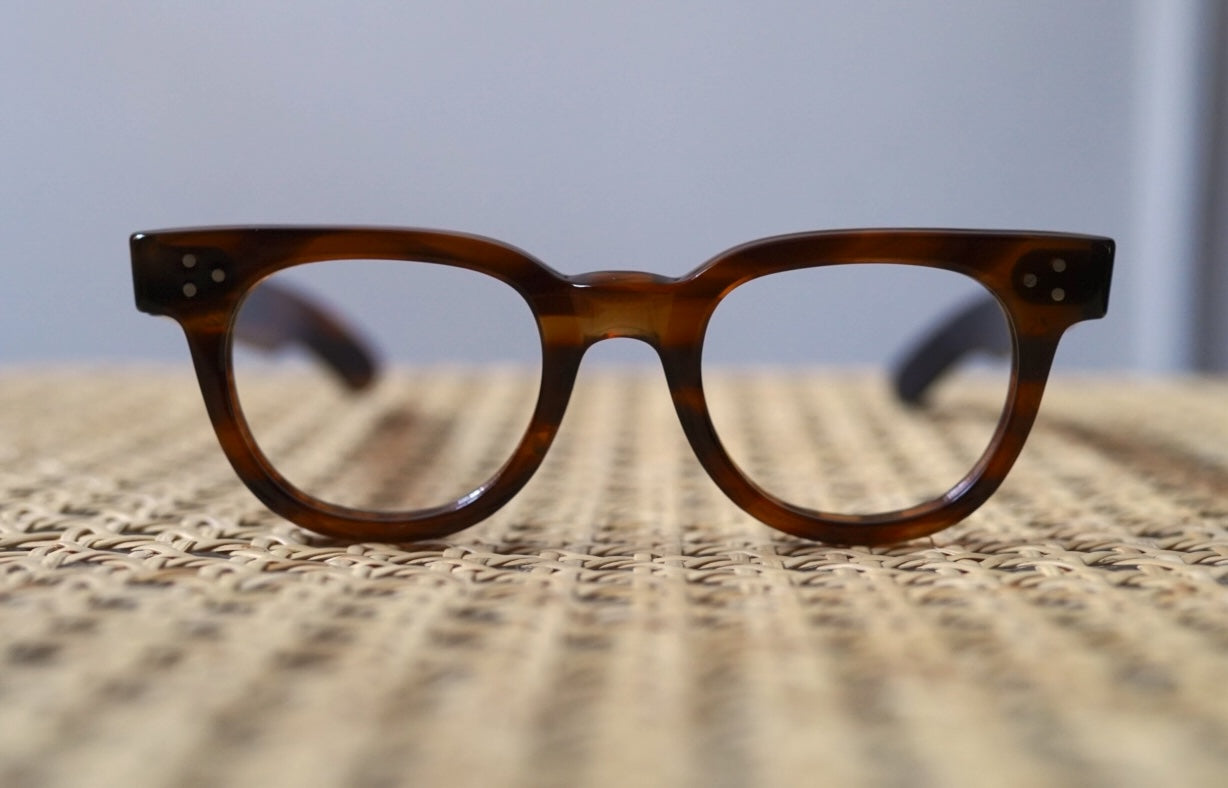 1950's-1960's FDR セルフレームアイウェア 眼鏡 アンバー 46/22 / TART OPTICAL(タートオプティカル)