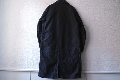 21AW MANTEAU MIERY ブラックモールスキンステンカラーコート / OUTIL(ウティ)