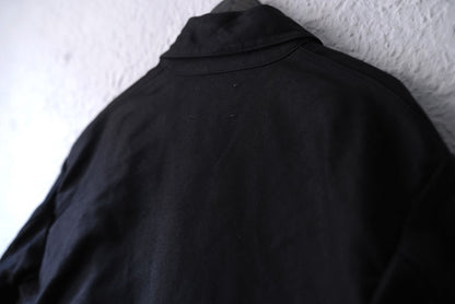 21AW MANTEAU MIERY ブラックモールスキンステンカラーコート / OUTIL(ウティ)