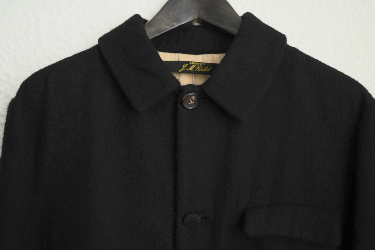 19AW ウールリネンステンカラーコート / ARCHIVIO J.M.Ribot(アルキヴィオ J.M.リボット)