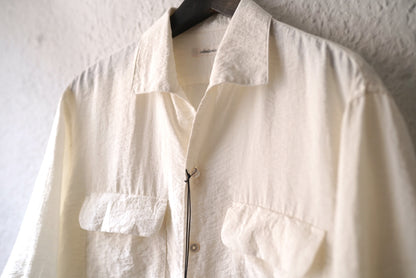 24SS SHIRT007 シルクナイロン半袖シャツ / calmlence(カームレンス)