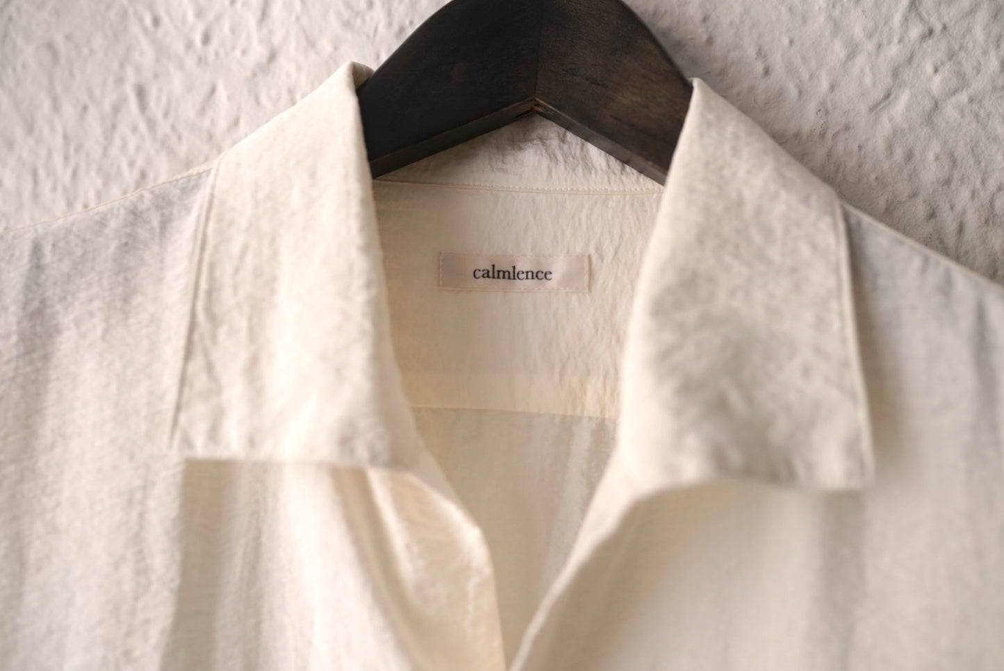 24SS SHIRT007 シルクナイロン半袖シャツ / calmlence(カームレンス)
