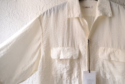 24SS SHIRT007 シルクナイロン半袖シャツ / calmlence(カームレンス)