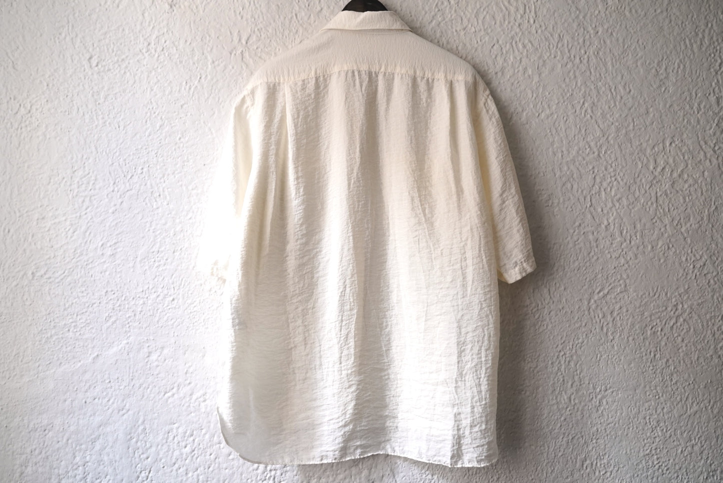 24SS SHIRT007 シルクナイロン半袖シャツ / calmlence(カームレンス)