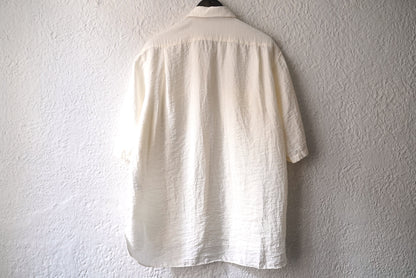 24SS SHIRT007 シルクナイロン半袖シャツ / calmlence(カームレンス)