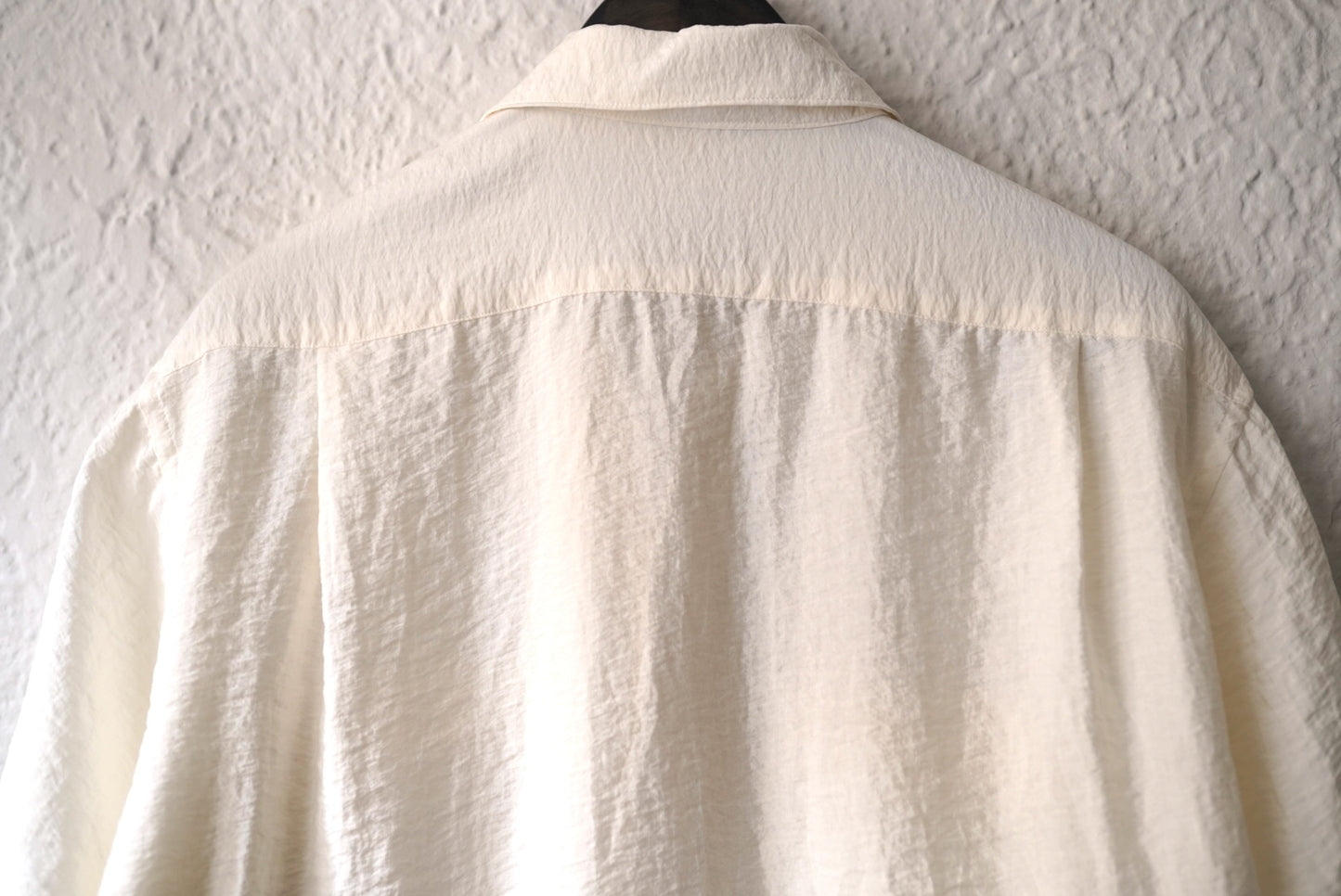24SS SHIRT007 シルクナイロン半袖シャツ / calmlence(カームレンス)
