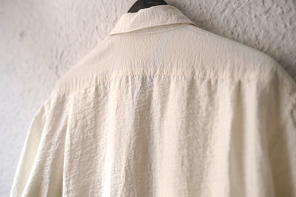 24SS SHIRT007 シルクナイロン半袖シャツ / calmlence(カームレンス)