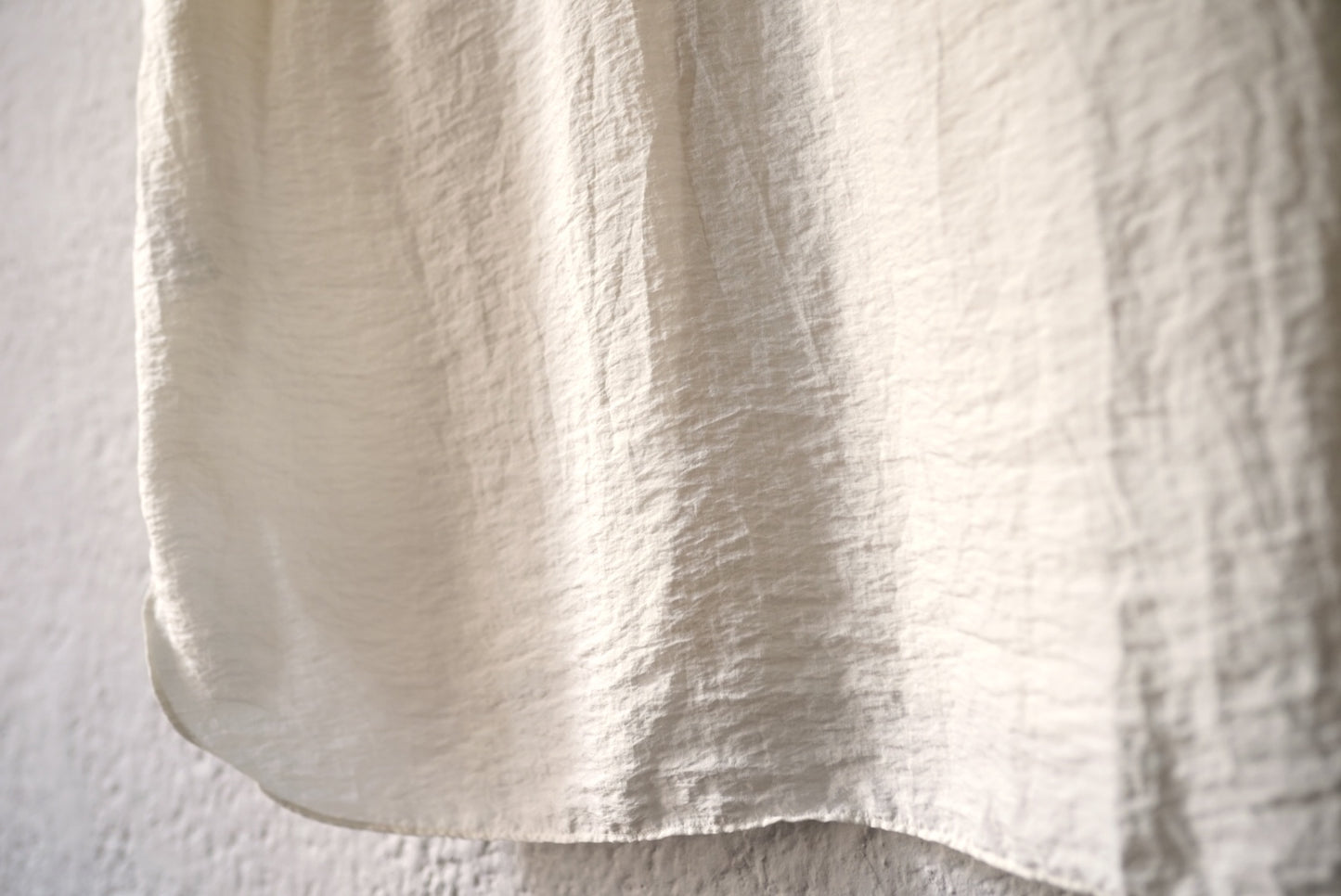 24SS SHIRT007 シルクナイロン半袖シャツ / calmlence(カームレンス)