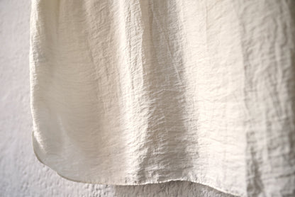 24SS SHIRT007 シルクナイロン半袖シャツ / calmlence(カームレンス)