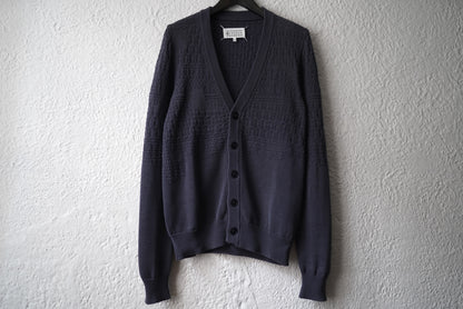14SS ランダムゲージコットンニットカーディガン / Maison Martin Margiela(メゾンマルタンマルジェラ)