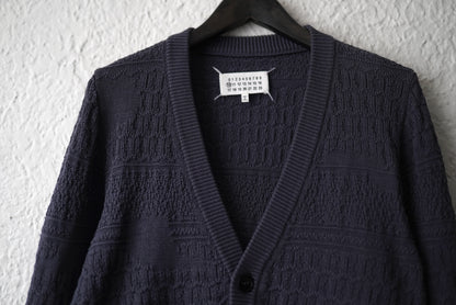 14SS ランダムゲージコットンニットカーディガン / Maison Martin Margiela(メゾンマルタンマルジェラ)