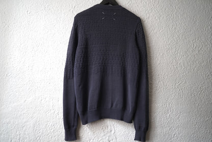 14SS ランダムゲージコットンニットカーディガン / Maison Martin Margiela(メゾンマルタンマルジェラ)