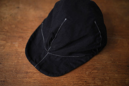 23SS POMELO ブラックデニムキャップ / Project by H(プロジェクトバイエイチ)