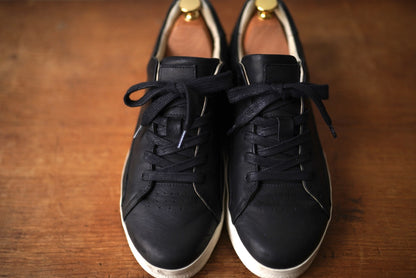 Orongo Matt Black オイルヌバックレザーローカットスニーカー / AFOUR(エーフォー)