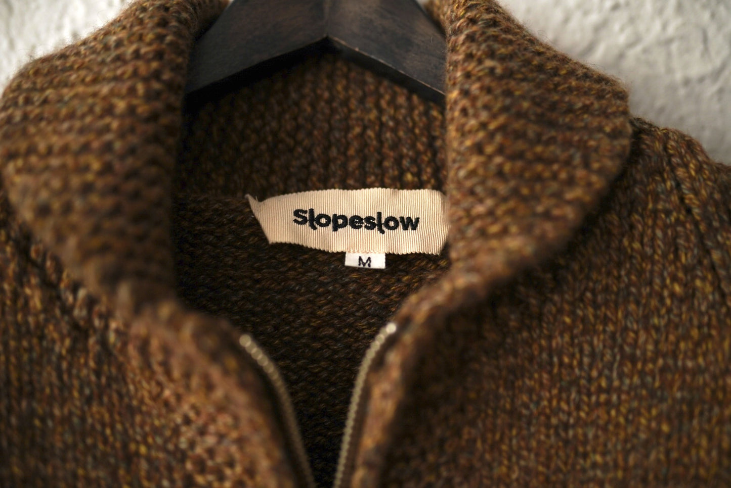 23AW Cowichan Sweater ヤクウールハンドメイドカウチンニットセーター / slopeslow(スロープスロウ)