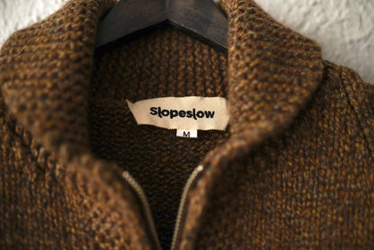 23AW Cowichan Sweater ヤクウールハンドメイドカウチンニットセーター / slopeslow(スロープスロウ)