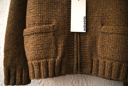 23AW Cowichan Sweater ヤクウールハンドメイドカウチンニットセーター / slopeslow(スロープスロウ)
