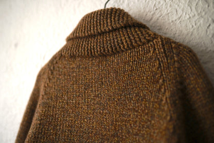 23AW Cowichan Sweater ヤクウールハンドメイドカウチンニットセーター / slopeslow(スロープスロウ)