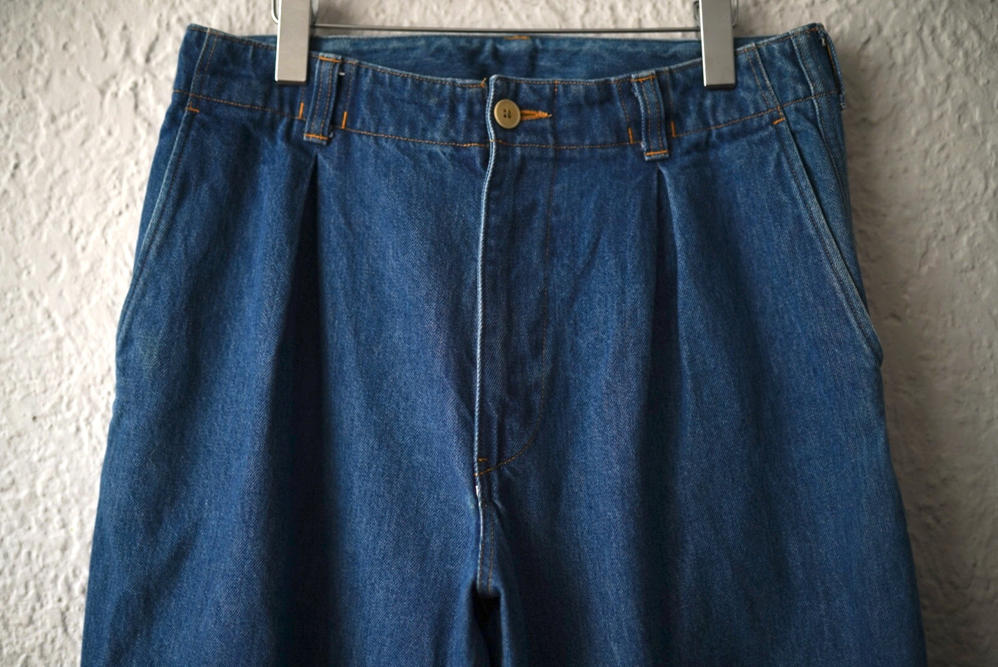 19SS タックワイドデニムトラウザーズパンツ / KUON(クオン)