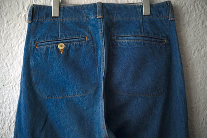 19SS タックワイドデニムトラウザーズパンツ / KUON(クオン)