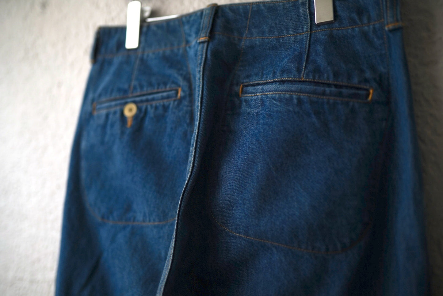 19SS タックワイドデニムトラウザーズパンツ / KUON(クオン)